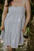 Striped Sun Dress - Sky Blue