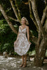 Printed Midi Dress - Sand