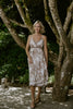 Printed Midi Dress - Sand