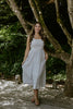 Striped Smocked Maxi - Blue