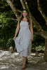 Striped Smocked Maxi - Blue