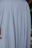 Bubble Top & Flowy Midi Skirt Set - Blue