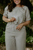 Top & Flowy Pant Casual Set - Sage