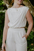 Linen Top & Flowy Pant Set - Oat