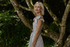 Parisian Bloom Dress - Vintage Blue