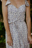 Parisian Bloom Dress - Vintage Blue