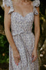 Parisian Bloom Dress - Vintage Blue