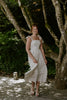 Striped Smocked Maxi - Taupe