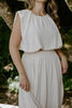 Bubble Top and Flowy Skirt Set - Natural