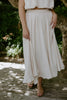 Bubble Top and Flowy Skirt Set - Natural