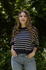 Boxy Striped Knit - Navy