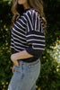 Boxy Striped Knit - Navy