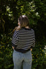 Boxy Striped Knit - Navy