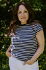 Casual Striped Shirt - Navy