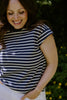 Casual Striped Shirt - Navy