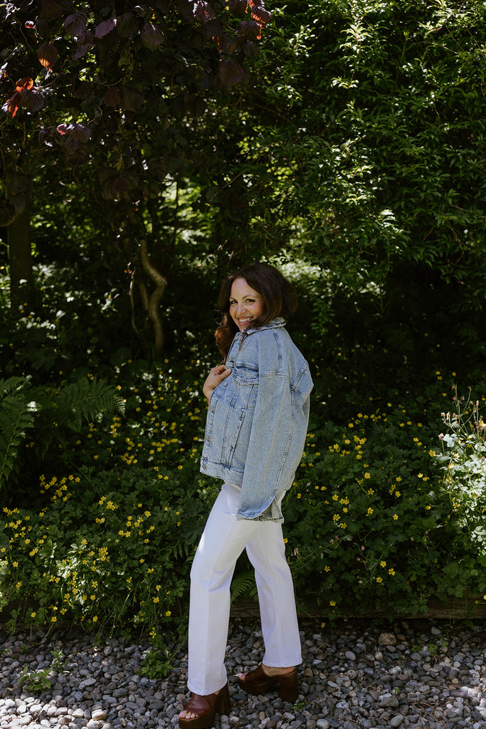 Oversized Washed Denim Jacket
