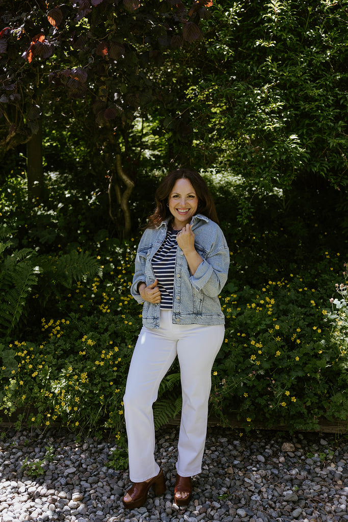 Oversized Washed Denim Jacket