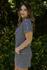 Casual Striped Everyday Dress - Navy