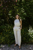 Linen Top & Flowy Pant Set - Oat