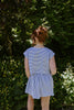 Striped Top & Skirt Set - Light Blue