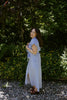 Striped Classic Button Up Midi - Blue