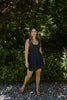 Spaghetti Strap Mini Dress - Navy