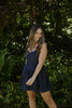 Spaghetti Strap Mini Dress - Navy