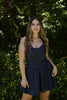 Spaghetti Strap Mini Dress - Navy