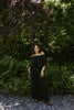 Drape Off Shoulder Top & Flowy Pant - Black