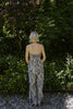 Palm Print Top & Pant Set - Black