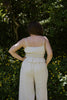 Linen Ruched Top & Flowy Pant Set - Oat