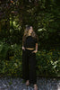 Top & Flowy Pant Casual Set - Black