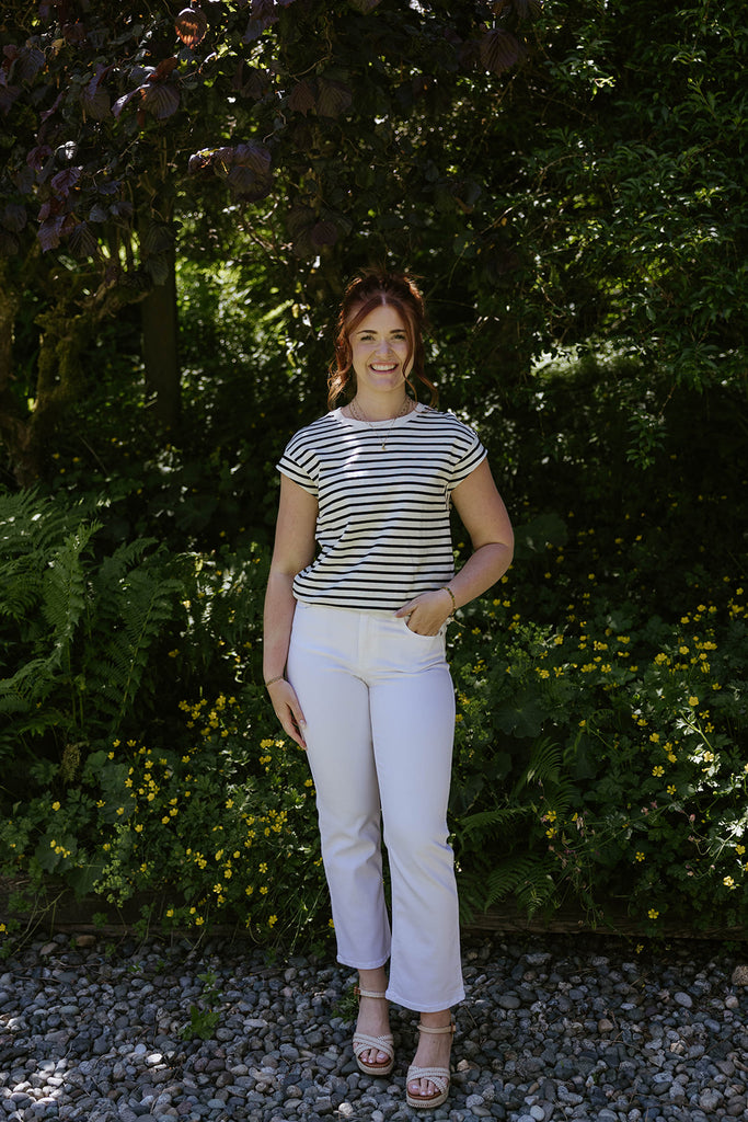 Casual Striped Shirt - Black