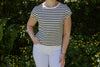 Casual Striped Shirt - Black