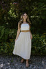 Midi Linen Skirt - Oat