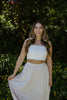 Midi Linen Skirt - Oat