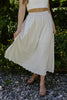 Midi Linen Skirt - Oat