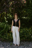 Linen Pant With Straight Leg - White