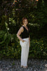 Linen Pant With Straight Leg - White