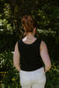 Button Up Knit Tank - Black