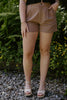 Linen Shorts With Pockets - Cocoa