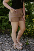 Linen Shorts With Pockets - Cocoa