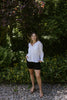 Classic Linen Button Up - White