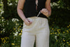 Linen Pant With Straight Leg - Oat
