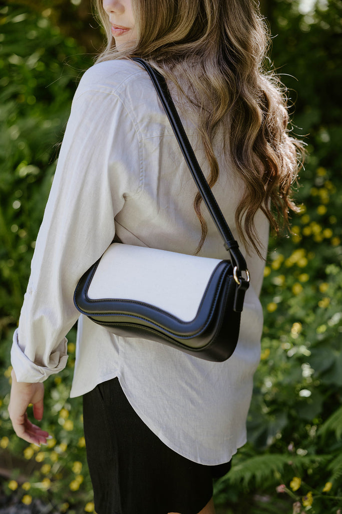 Canvas Shoulder Bag - Black