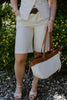 Linen Vest & Shorts Set - Oatmeal