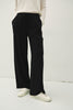 Linen Pant With Straight Leg - Black