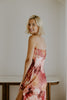 Romantic Floral Strapless Maxi