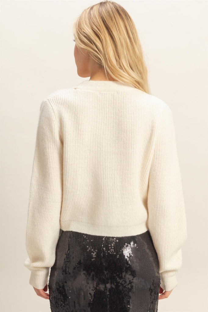 The Holiday Cardigan - Cream
