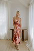 Romantic Floral Strapless Maxi